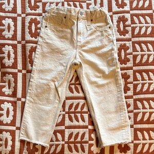 Old Navy Kids - High Rise Slouchy Straight Cream Denim